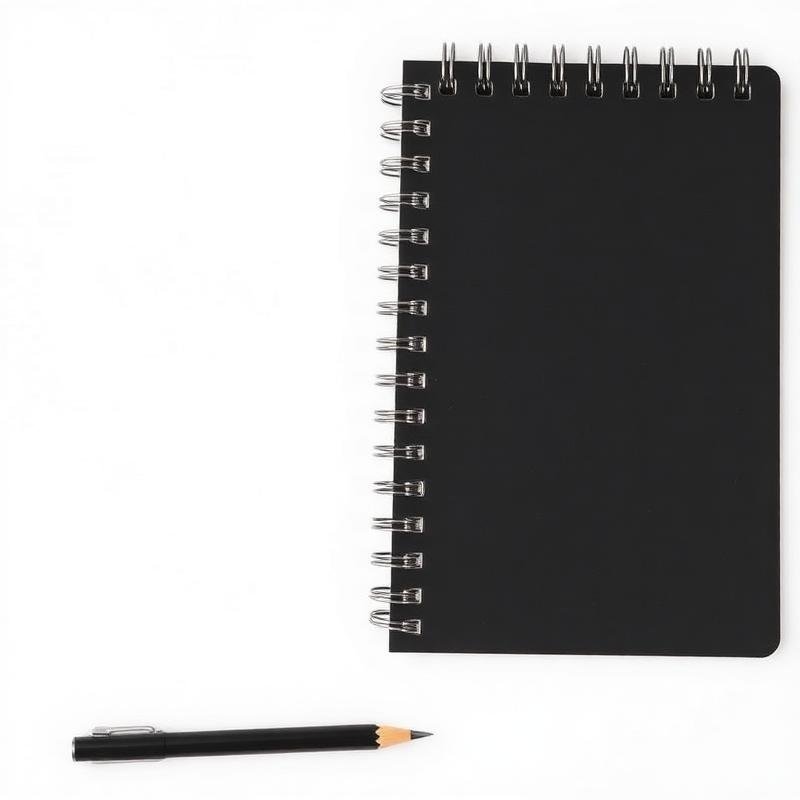 Caderno Universitário Espiral Preto